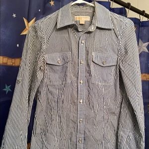 MK Button Down Stretch Shirt